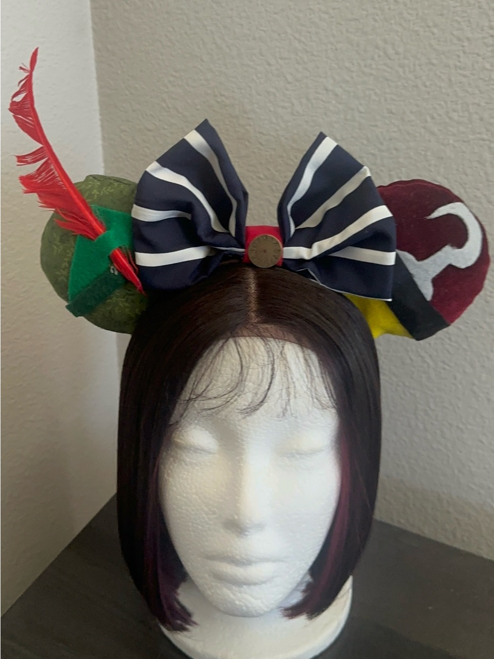 Boutique Made Peter Pan & Captain Hook Mickey Ears Headband.